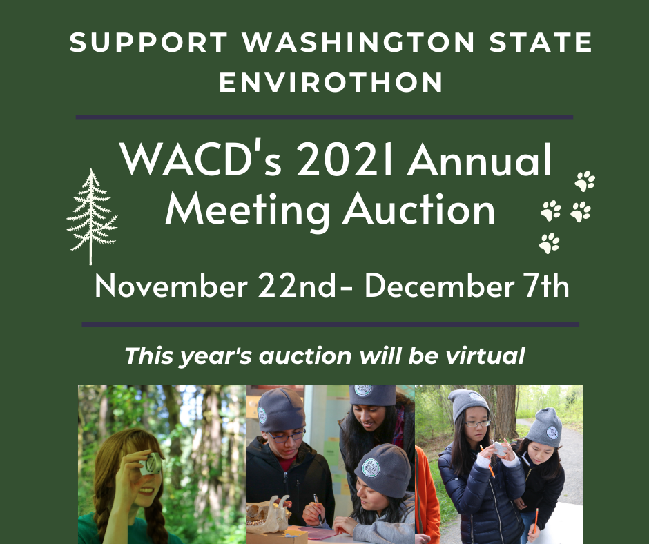 WACD's 2021 Annual Auction  Washington State Envirothon